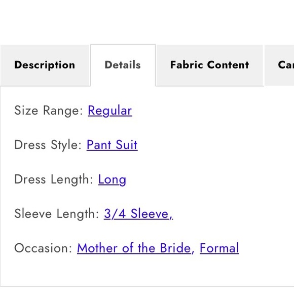 Rm Richards New 3 Piece Sequins Jacket Top Pant Suit Set Size 16 Blue Style 2343 - Picture 9 of 9